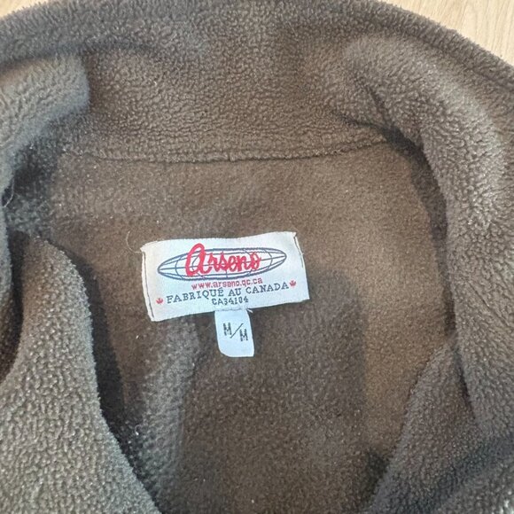 ** Arsens Canda National Park Green Brown Fleece Performance Zip Jacket Vest M - Picture 6 of 9